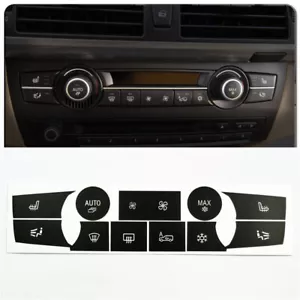 Calcomanía adhesiva botón control climático temperatura para BMW X5 E70 E71 2007-2013 - Imagen 1 de 6