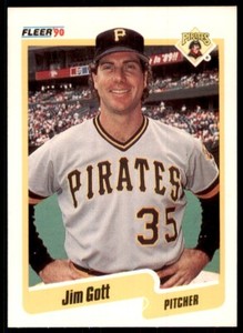 1990 Fleer Jim Gott Baseball Cards #466