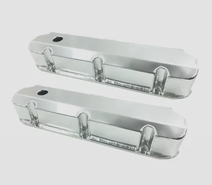 Fabricated Aluminum Tall Valve Cover for Small Block Ford SBF 289 302 351w/Holes - Picture 1 of 4