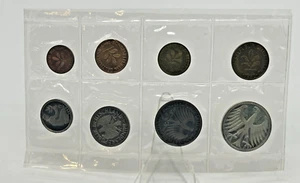 Germany German 8-coin Set - G Mint - Mixed Date Mint - 1950 & 1965 - Picture 1 of 9