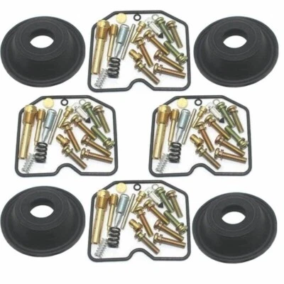 4X FOR Kawasaki ZR550 1990-1993 ZR Zephyr 550 Carburetor Repair Kit Diaphragm Foto 1 de 3