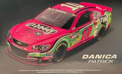 Action 2013 Danica Patrick #10 GoDaddy.com Pink 1:24 Diecast (FACT. SEALED) - Image 1 of 4