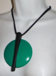 Sobral Aqua Color Capsule Iwy Huge Biscay Green Artist Made Pendant Necklace - Picture 1 of 8