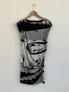 Emilio Pucci Gray Abstract Sheath Dress Size 42 - Picture 1 of 14