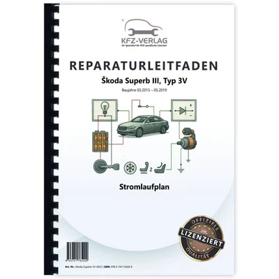 SKODA Superb 3V 2015-2019 Schaltplan Stromlaufplan Pläne Werkstatthandbuch - Bild 1 von 4