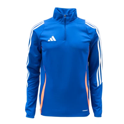 adidas Tiro 24 Training Top Men's Soccer Sports Football Top Blue AsiaFit JE1993 - Image 1 of 4