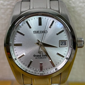 Near Mint GRAND SEIKO 9S65-00B0 silver Automatic Vintage Men's Watch Date Japan - Picture 1 of 9