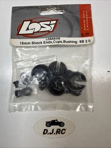 Losi 15 mm Dämpferenden, Cups, Bushing: 8B 2.0 LOSA5435 - Bild 1 von 2