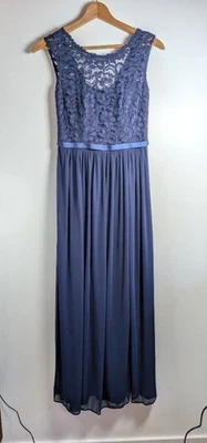 David's Bridal Dress Size 6 Maxi Lace Layered Prom Formal Party Layered Chiffon - Image 1 of 4