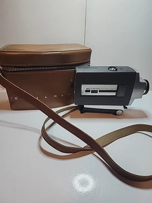 Cámara de película Bell & Howell Optronic Eye Super-8 con estuche de cuero Foto 1 de 4