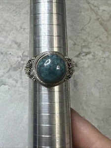 Anillo Turquesa Vintage Suroeste Plata Esterlina Talla 9 H101 - Imagen 1 de 12