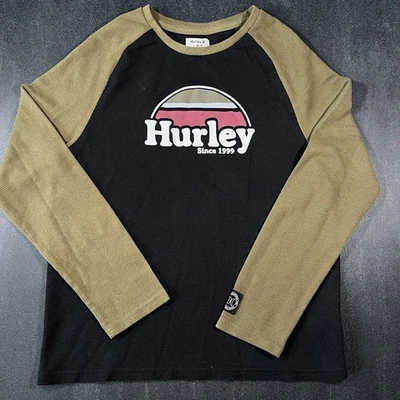Camiseta Raglán Hurley Para Hombres Rise & Jam Térmica Manga Larga Talla Grande Verde Foto 1 de 4