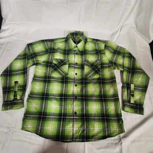 Camisa Dixxon Flannel Company Arsénico Para Hombre Talla LG Verde A Cuadros Manga Larga - Imagen 1 de 7