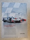 2018 Acura Real Time Racing NSX GT ARX-05 Print Ad Magazine Advertisement