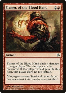 (1x) FLAMES OF THE BLOOD HAND - Betrayers of Kamigawa MTG Magic the Gathering - Picture 1 of 5