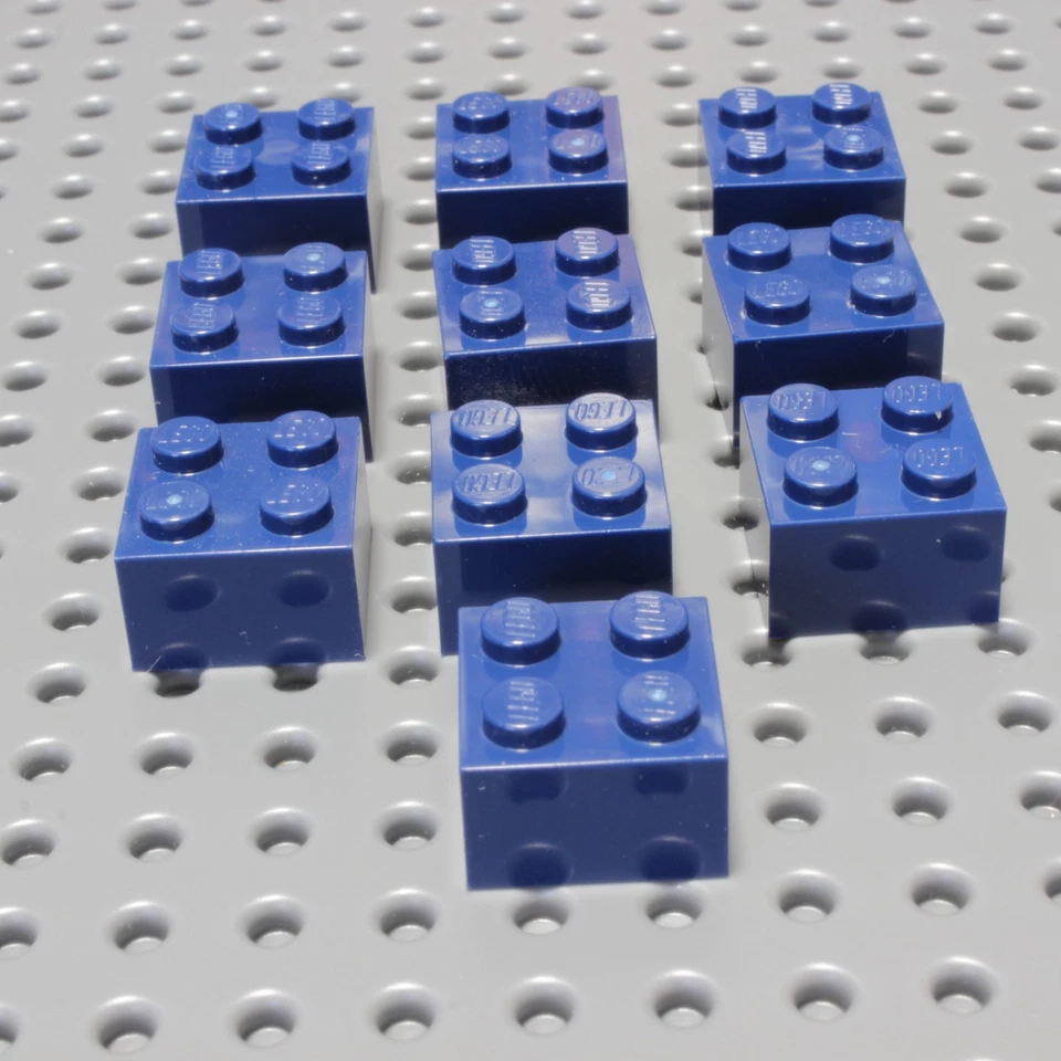 LEGO® 3003 4296785 Baustein 2 x 2 - dunkelblau 10 Stück NEUWARE - Bild 1 von 1