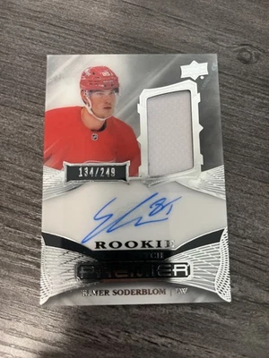 2022-23 Upper Deck Premier Elmer Soderblom Rookie Auto Patch /249 #AR-ES - Image 1 of 2