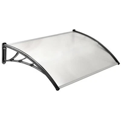 PROBACHE Auvent de porte marquise d'accueil 80 x 120 CM polycarbonate