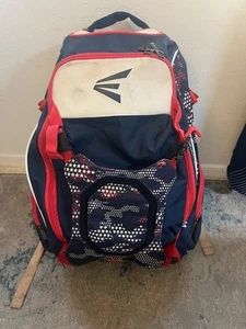 Mochila Easton de bate y casco de béisbol y softbol roja/blanca/azul con gancho para cerca... - Imagen 1 de 3