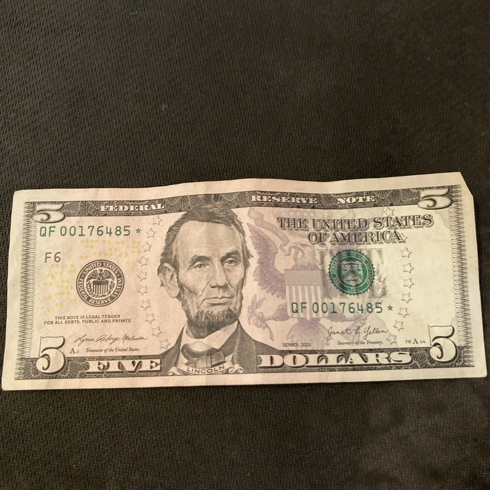 5 dollar bill start note 640 thousand total run-2021 - Image 1 of 4