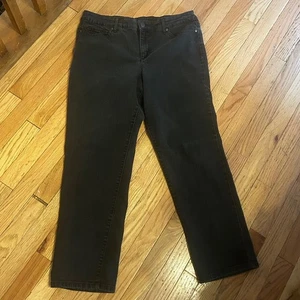 Bandolino – Mandie gerades Bein Damengröße 14 kurze schwarze Denim Jeans - Bild 1 von 2