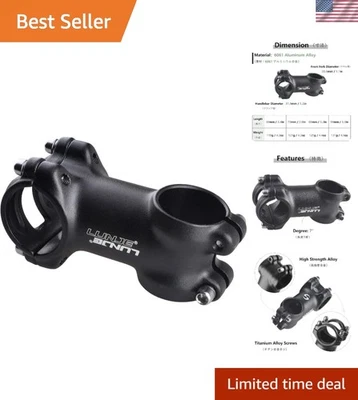 Vástago de bicicleta ajustable 31,8 mm 7° - 60 mm, 70 mm, 80 mm, 90 mm para un rendimiento máximo Foto 1 de 4