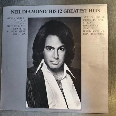 Neil Diamond - His 12 Greatest Hits -  Vinyl LP Record - Sweet Caroline MCA UK - Image 1 of 4