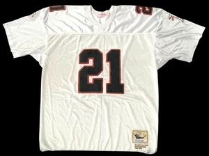 Mitchell & Ness NFL Atlanta Falcons Throwback Deion Sanders Jersey White #21 Siz - Picture 1 of 5