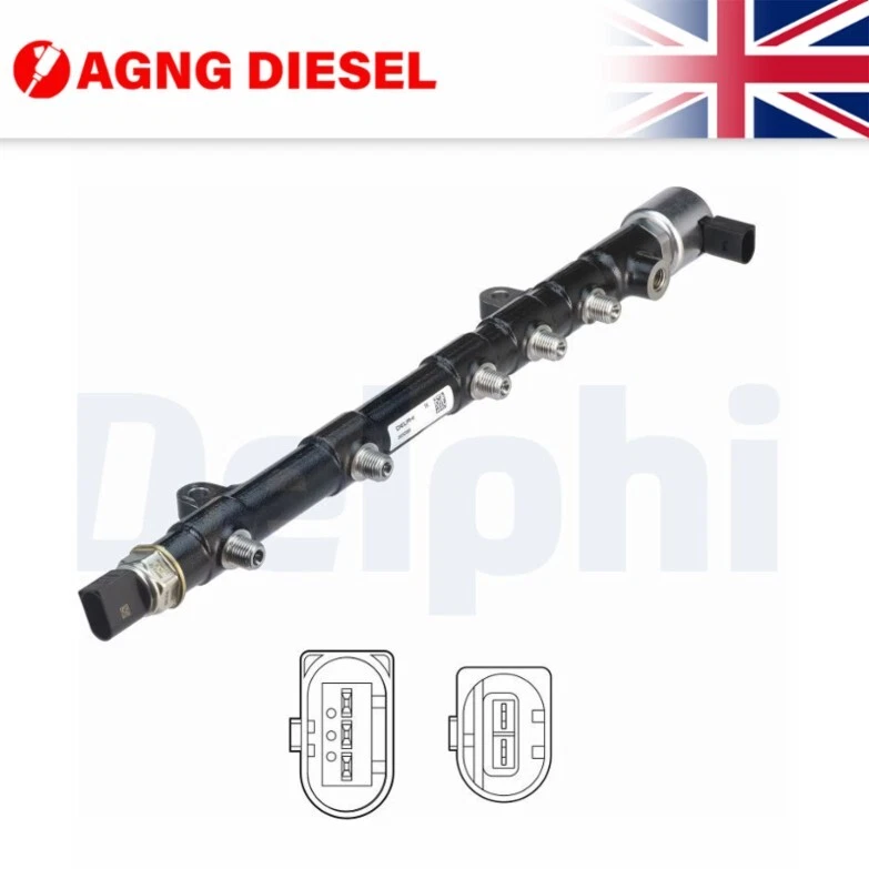 Delphi High Pressure Fuel Rail 28252069 - Image 1 of 1