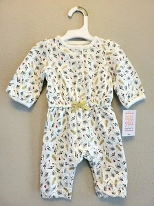 Carter's Just One You Baby Girls' Ivory Floral Long Sleeve Romper Size 3M - Picture 1 of 1