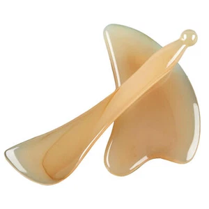 Gua Sha Board, Gesichtsmassage, chinesische Medizin, natürliches Jadestein-Scha - Bild 1 von 15