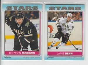 12/13 OPC Dallas Stars Stickers 2 Cards - Jamie Benn Brenden Morrow - Picture 1 of 2