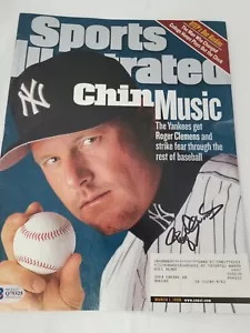 Roger Clemens Signed Sports Illustrated 3/1/99 Beckett New York Yankees Boston - Picture 1 of 2