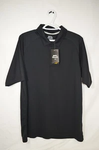 Slazenger Men’s Golf Sport Large Black Polo Shirt Hydro Dri UV Protection T35 - Picture 1 of 7