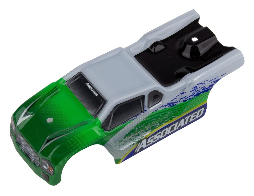 Team Associated 21444 TR28 BODY green + white AE NEW 1/28 ASC21444 - Image 1 of 1