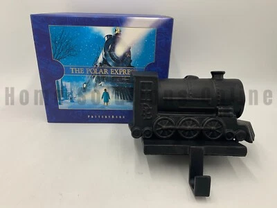 Pottery Barn The Polar Express 火车引擎假日库存支架 7.5 英寸带 #3D — 第 1/4 张图片