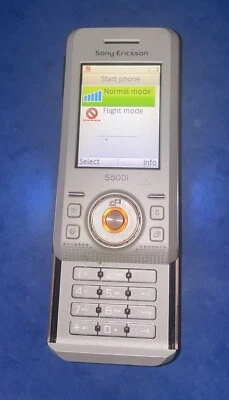 Rare Sony Ericsson S500i - White (Orange) Slider 2000s Mobile Phone GSM - Image 1 of 4