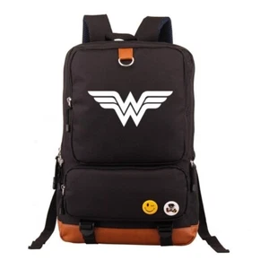 Wonder Woman Backpack Bookbag Rucksack Satchel Travel Package Laptop Bag Unisex - Picture 1 of 11