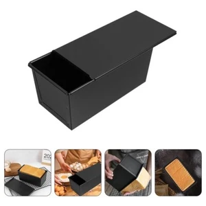 Toast Box Carbon Steel Loaf Pan with Lid Baking Molds Bread - Picture 1 of 6
