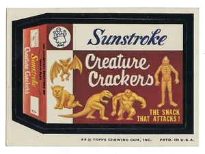 1974 Topps Wacky Packages 7th Series 7 SUNSTROKE CREATURE CRACKERS nm- - Picture 1 of 1