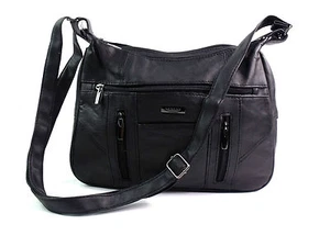DAMEN QUALITÄT ECHTLEDER CROSSOVER KÖRPER SCHULTERTASCHE HOBO KURIERTASCHE HANDTASCHE - Bild 1 von 24