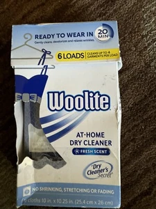 Woolite A Casa Lavatrice a Secco 20 min 6 Panno Profumo Fresco 2016 Fuori Produzione - Foto 1 di 4