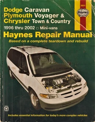Mini furgonetas Dodge, Plymouth, Chrysler 1996-2002 Haynes manual de reparación - seminuevas Foto 1 de 2