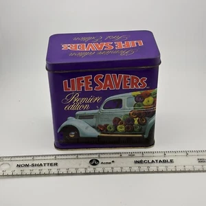 Vintage Lifesavers First Edition Tin Purple Old-Fashioned Candy Car Design - Picture 1 of 7