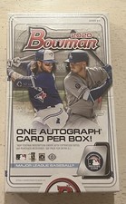 2020 BOWMAN Hobby Box - SEALED - 1 AUTO PER BOX! Dominguez/Witt Jr/Pena 1st.