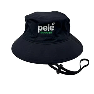 Pele Cap Bucket Hat Size S/M Black Orlando Brazil Futbol Soccer Legend Icon - Picture 1 of 6