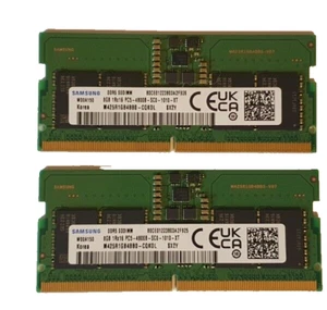Samsung Laptop RAM 16GB DDR5 2x8GB - PC5 4800 Mhz SODIMM Memory - M425R1GB4BB0 - Picture 1 of 1