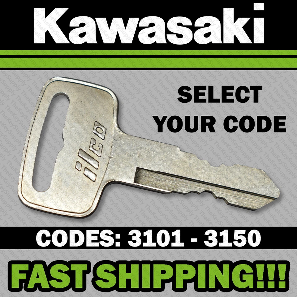 Llaves Kawasaki Teryx Mule Cort to Code llave de repuesto hecha a códigos 3101-3150 Foto 1 de 1