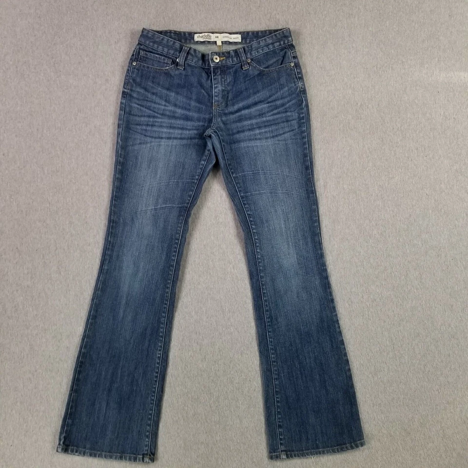 Jeans Charlotte Russe Talla 6 Corte Bota Diario Calidad Denim Retro Años 2000 Foto 1 de 4