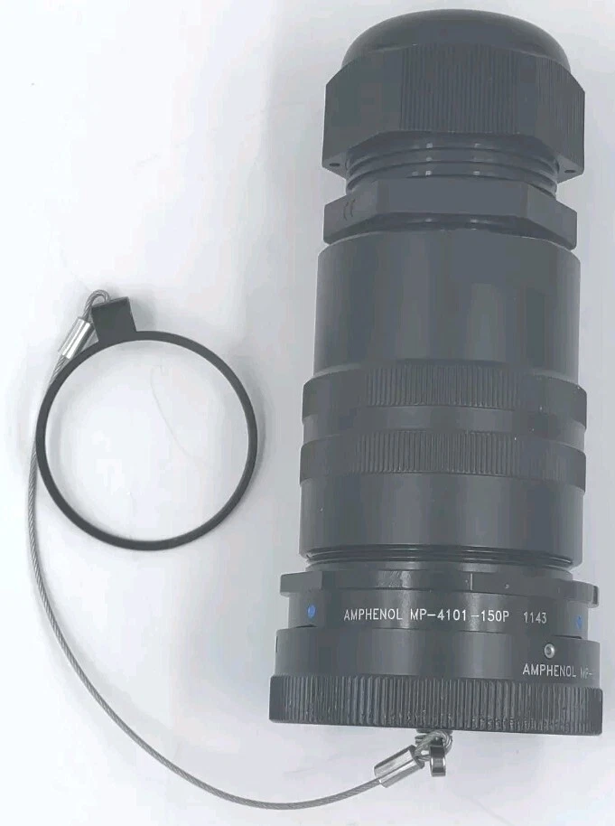 Conector en línea multipin Amphenol Audio MP-4101-150P-C 150 pines macho con tapa NOS Foto 1 de 4